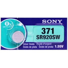 PILA BATERIA DE OXIDO DE PLATA DE 1.55V MODELO  371