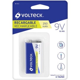 PILA DE 9V CUADRADA RECARGABLE 250MAH RE-9V2