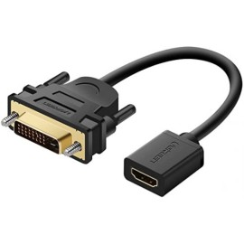 ADAPTADOR HDMI HEMBRA A DVI 25 PINES MACHO
