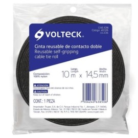 CINTA VELCRO DE CONTACTO DOBLE 14.5 MM X  10MTS