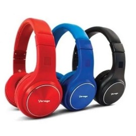 DIADEMA VORAGO BLUETOOTH HPB-300 NEGRA Y  ROJA