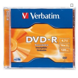 DVD -R16X4.7 GB 120MIN CAJA GRUESA PRECIO X 1  PZA (95051)