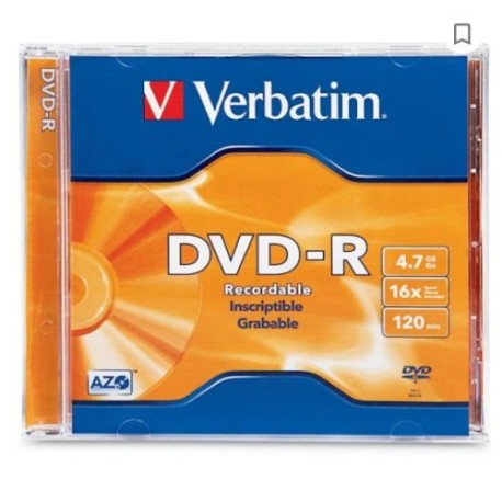 DVD -R16X4.7 GB 120MIN CAJA GRUESA PRECIO X 1  PZA (95051)
