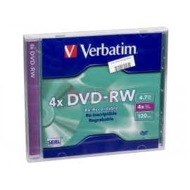 DVD-RW 4.7GB 4X VERBATIM SUELTO precio PZ