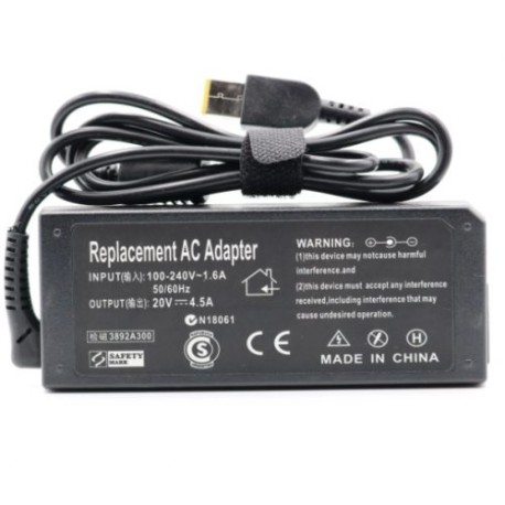 ELIMINADOR DE CORRIENTE 90W 20V 4.5A LENOVO  MODELO AF09