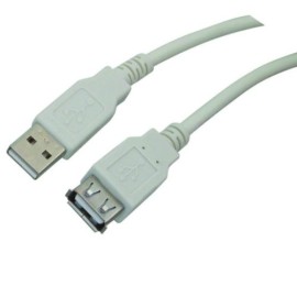 EXTENCION DE PUERTO USB A MACHO/A HEMBRA 4.5mts