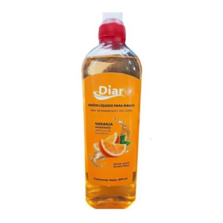 JABON LIQUIDO PARA MANOS ANTIBACTERIAL DE  400ML LIBRE DE PARABENOS Y TRICLOSAN